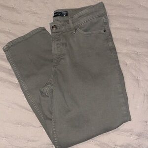Athleta Olive Ankle Crop Cotton Pant